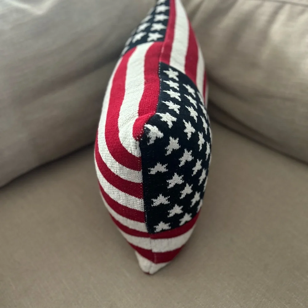 “New” Brooks Brothers American Flag Holiday Pillow LAST ONE!!